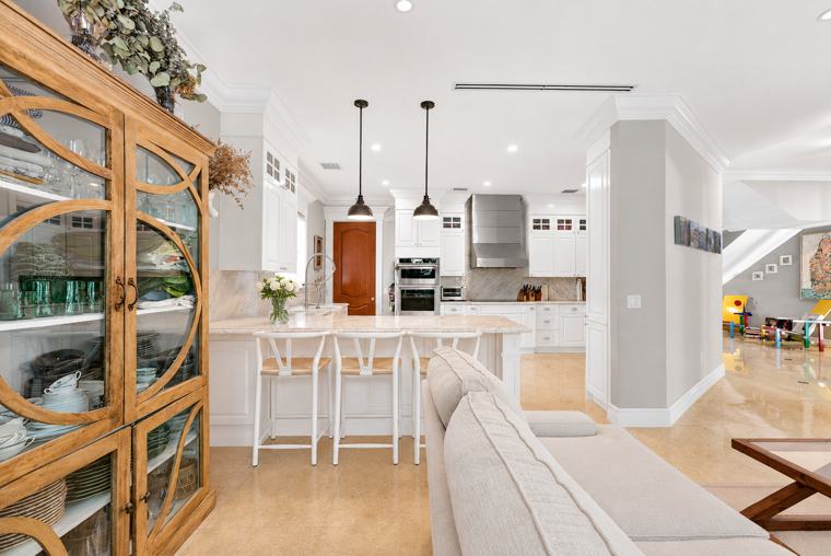Kitchen from the family room